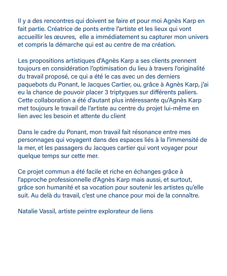Témoignage client Agnès Karp